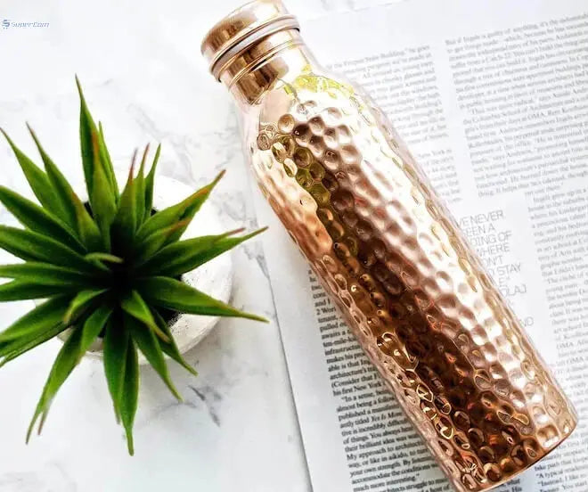 Copper Veda™ – 100% Pure Ayurvedic Copper Bottle (32 Oz) | Handmade Wellness Drinkware - The Copper Veda Co.
