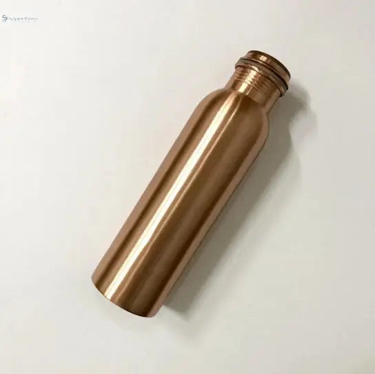 Pure Copper Water Bottle (34 oz) | Ayurvedic BPA-Free Bottle for Health & Detox | Smooth Finish - The Copper Veda Co.