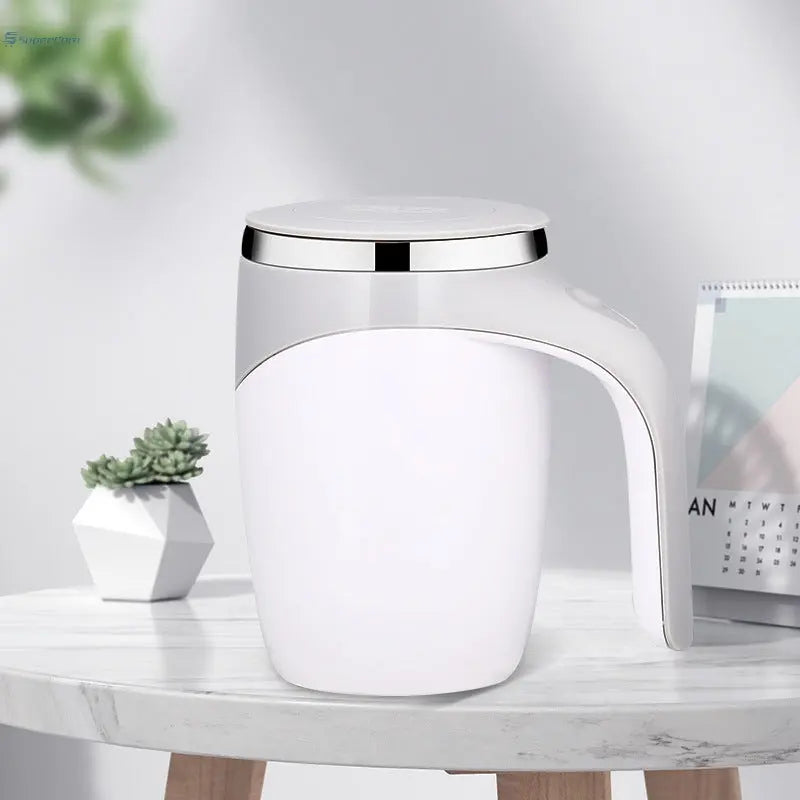 Rechargeable Model Automatic Stirring Cup Coffee Cup High Value Electric Stirring Cup Lazy Milkshake Rotating Magnetic Water Cup SuperCom
