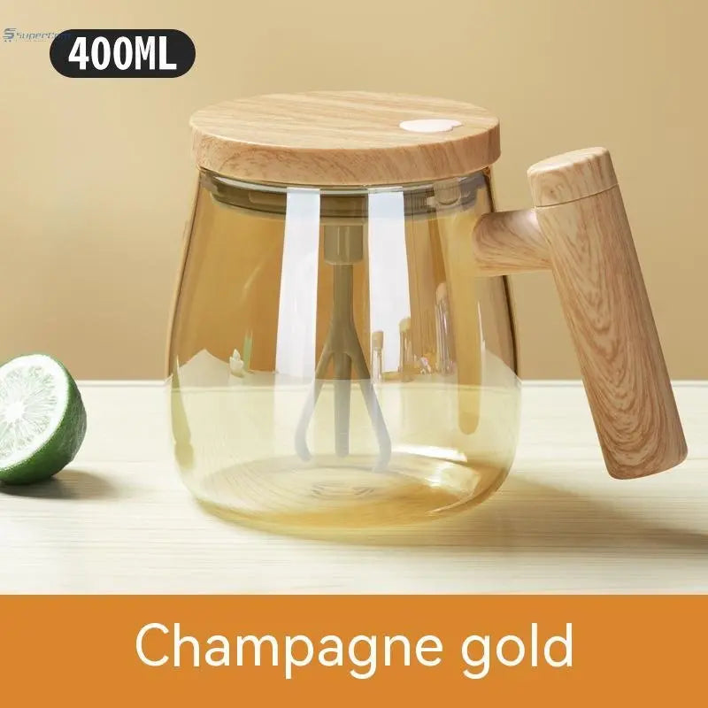 400ML Self Stirring Coffee Mug  Electric Mixing Glass Coffee CupHigh Speed Fast Automatic Coffee Cup For Gyms Dining Room Kitchen Gadgets SuperCom