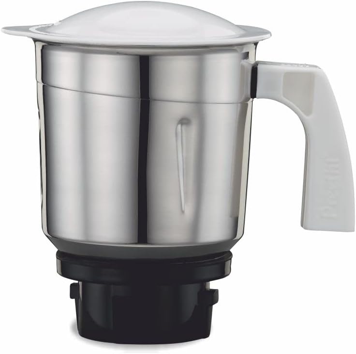 Preethi MGA515 Medium Mixer Jar for Eco Twin, Eco Plus, Nitro and Blue Leaf, 1-Liter, Silver