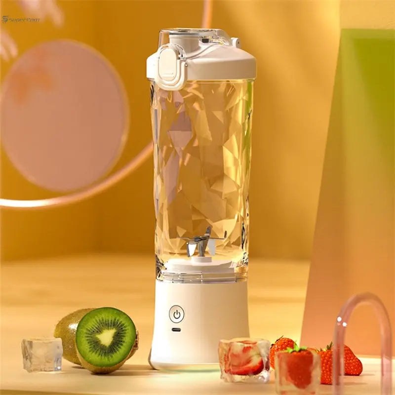 600ml Portable USB Rechargeable Blender – High Power 6-Blade Smoothie Maker SuperCom Online Services