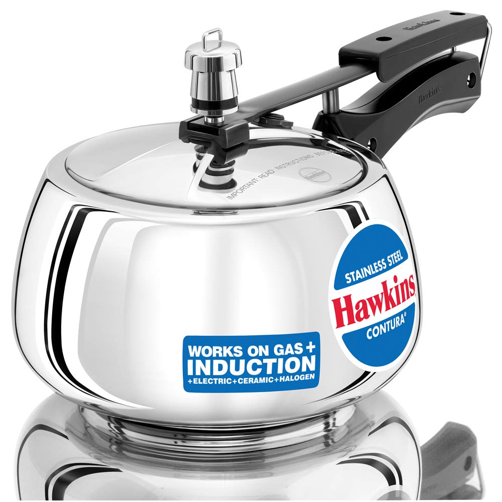 Hawkins Stainless Steel Pressure Cooker, 3 Liters, SSC30