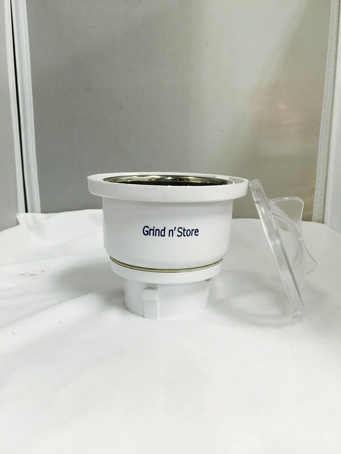 Preethi 0.4-Liter Grind n’ Store Blue Leaf Chutney Jar