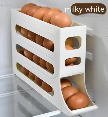 Automatic Egg Storage Box – 4-Layer Refrigerator Egg Organizer SuperCom Online Services