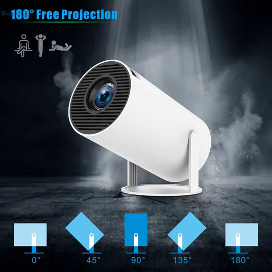 HY300 Pro Projector Home Theater Entertainment Portable Small Projector SuperCom