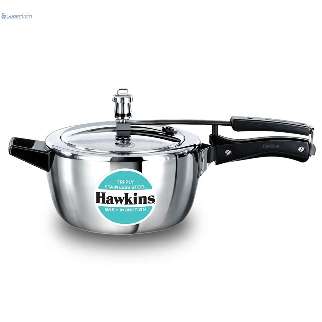 Hawkins 3.5 Litre Triply Stainless Steel Pressure Cooker, Inner Lid Cooker, Silver (HSST35) - SuperCom Online Services
