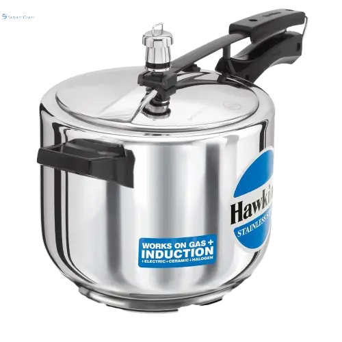Hawkins 5 Litre Pressure Cooker, Stainless Steel Inner Lid Cooker, Induction Cooker, Silver (HSS50) Hawkins