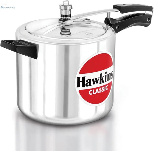 Hawkins Classic CL65 6.5-Liter Aluminium Pressure Cooker (Silver, Inner-Lid)