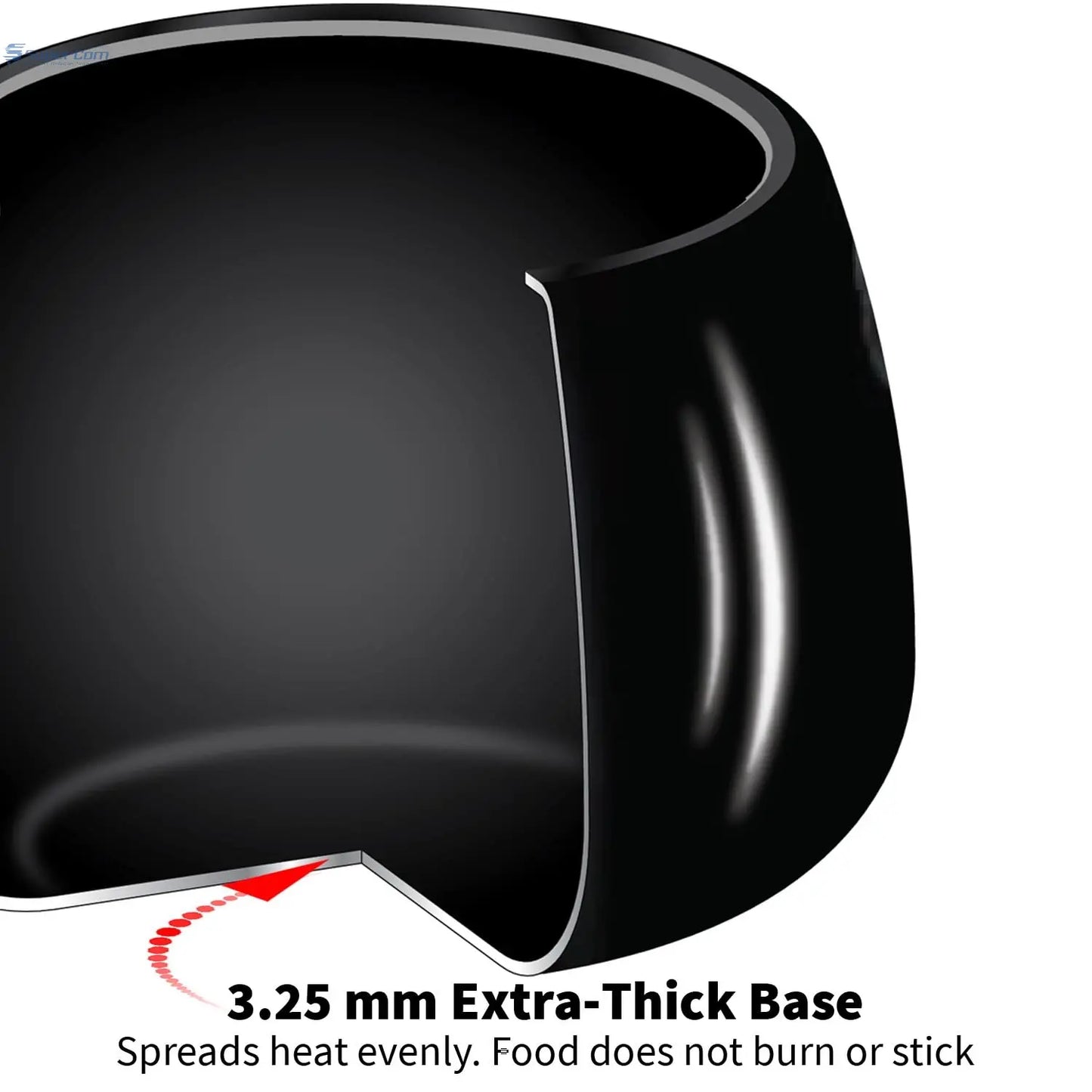 Hawkins Contura Black Pressure Cooker, 5 Litre, Black (CB50) Hawkins