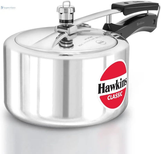 Hawkins Contura CL3W 3 Liter Aluminum Stovetop Pressure Cooker (White)