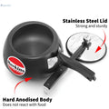 Hawkins Contura (CB15) Hard Anodised Aluminium Pressure Cooker, 1.5 Litres, Black - SuperCom Online Services