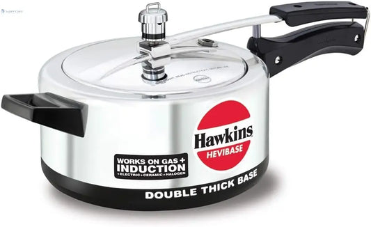 Hawkins IH35 3.5-Litre Hevibase Induction Pressure Cooker (Inner-Lid)
