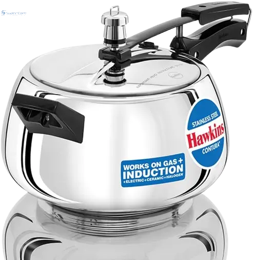Hawkins SSC50 Stainless Steel Pressure Cooker 5 L | Gas & Induction Compatible Hawkins