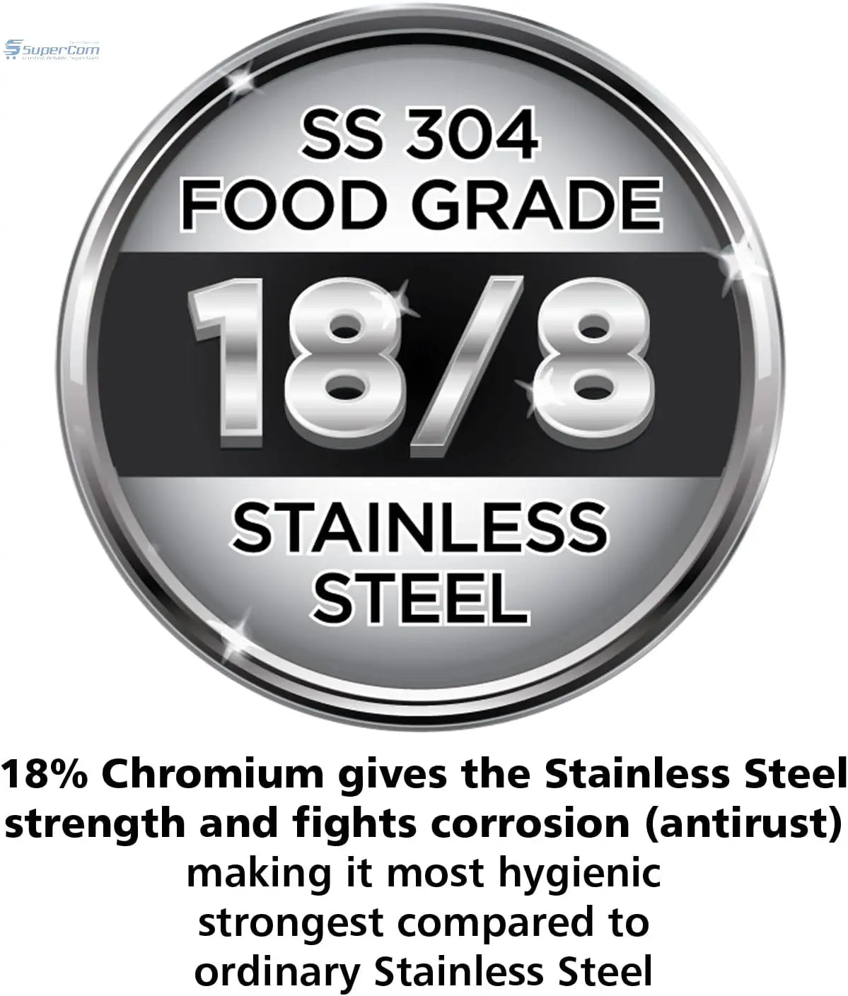 Hawkins SSC50 Stainless Steel Pressure Cooker 5 L | Gas & Induction Compatible Hawkins