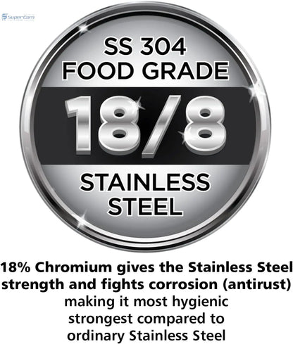 Hawkins SSC50 Stainless Steel Pressure Cooker 5 L | Gas & Induction Compatible Hawkins