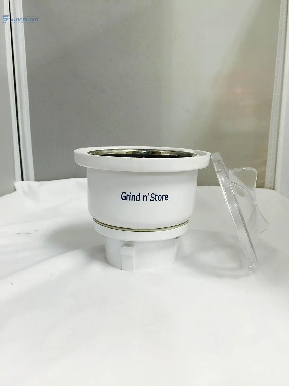 Preethi 0.4-Liter Grind n’ Store Blue Leaf Chutney Jar Preethi