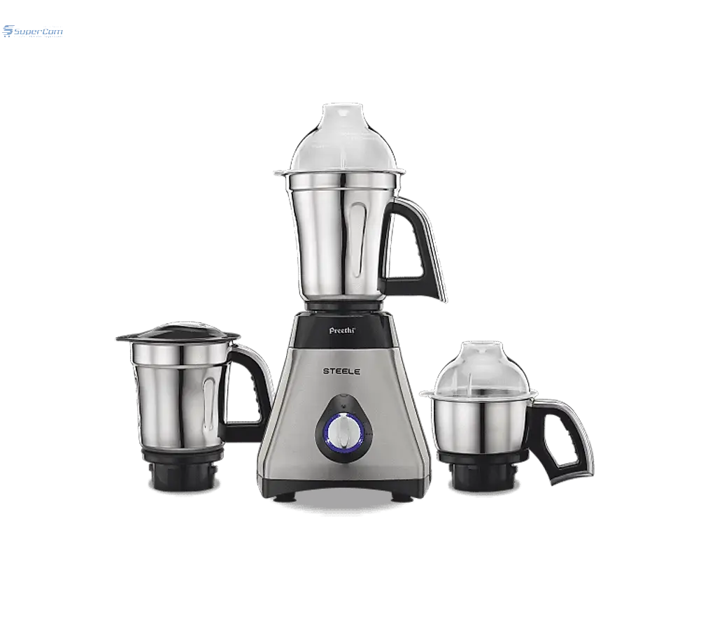Preethi Steel Mixer Grinder 110V with 3 Jars (Only for US & Canada) - SuperCom Online Services