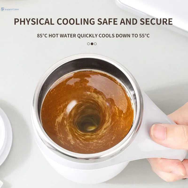 Rechargeable Model Automatic Stirring Cup Coffee Cup High Value Electric Stirring Cup Lazy Milkshake Rotating Magnetic Water Cup SuperCom