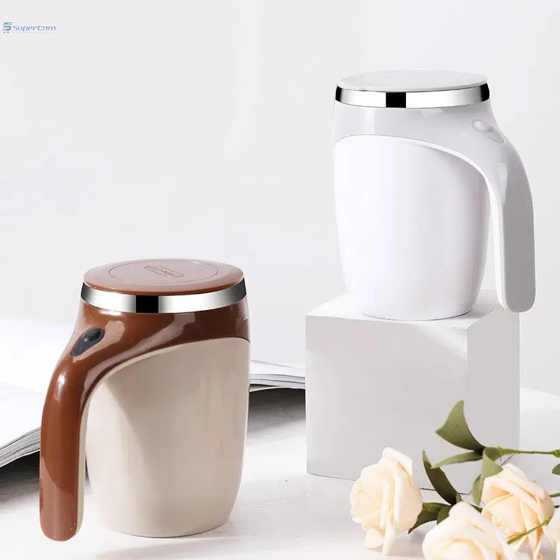 Rechargeable Model Automatic Stirring Cup Coffee Cup High Value Electric Stirring Cup Lazy Milkshake Rotating Magnetic Water Cup SuperCom