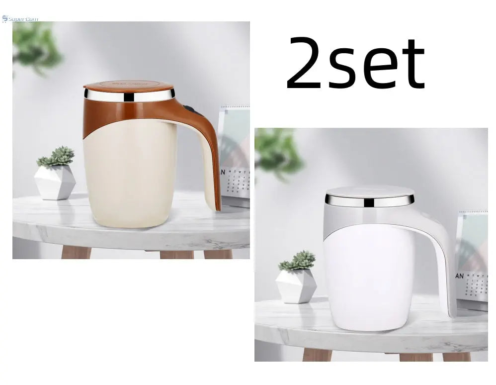 Rechargeable Model Automatic Stirring Cup Coffee Cup High Value Electric Stirring Cup Lazy Milkshake Rotating Magnetic Water Cup SuperCom